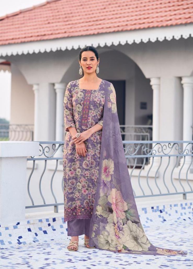 Glossy Simar Turvi Star Digital Printed Salwar Kameez