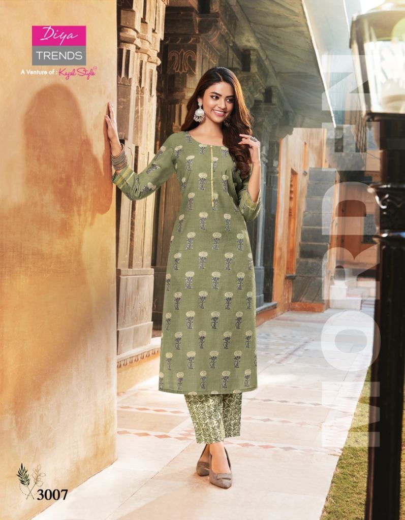 Goldy Vol 3 By Diya Trends Fancy Kurti With Bottom Collection
