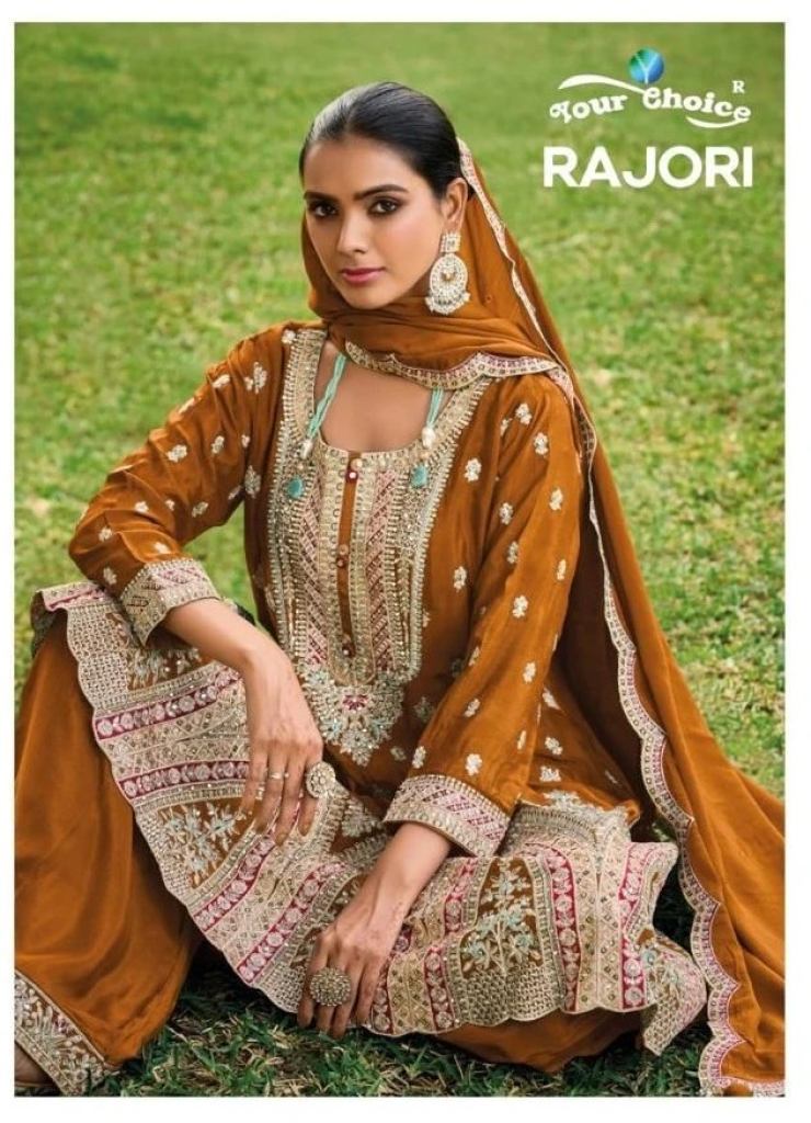 Gorgeous Your Choice Rajori 4001 Chinon Salwar Suit 