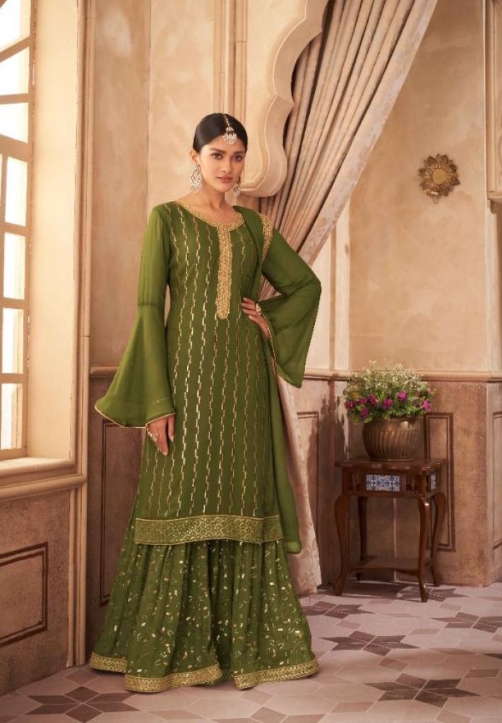 Gramo Navabi  vol 5 Georgette Embroidery Festive Wear Ready Made  suits 