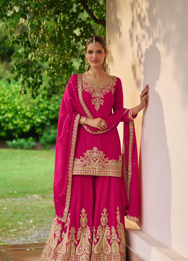 Gulkayra Amulya Embroidery Work Top Bottom And Dupatta