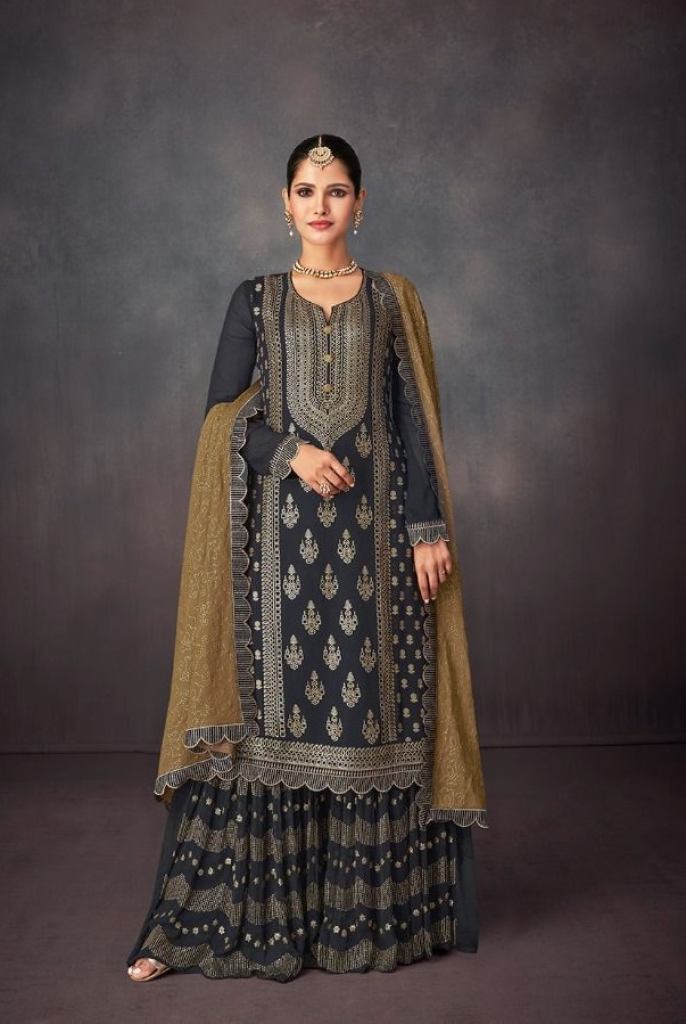 Gulkayra Ishika 7114 Series  Georgette Embroidery  Designer Salwar suits 