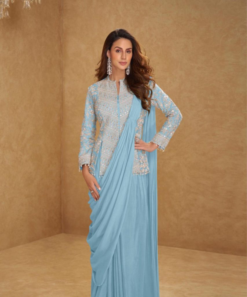 Gulkayra Mirza New Color Embroidered Indo Western