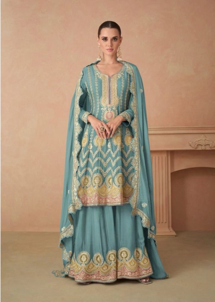 Gulkayra Sahira Nx Chinon Designer Pakistani net suits wholesale