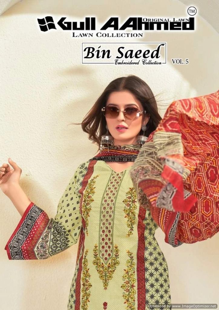 Gull A Ahmed Bin Saeed Vol 5 Dress Material Collection