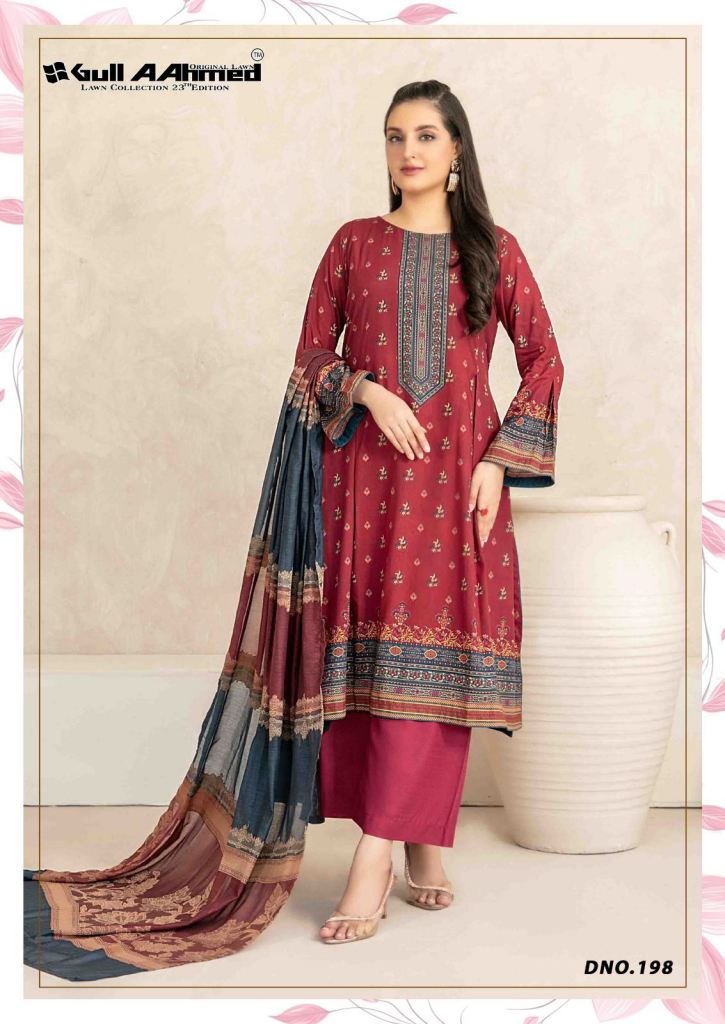 Gull A Ahmed Lawn Vol 23 Dress Material