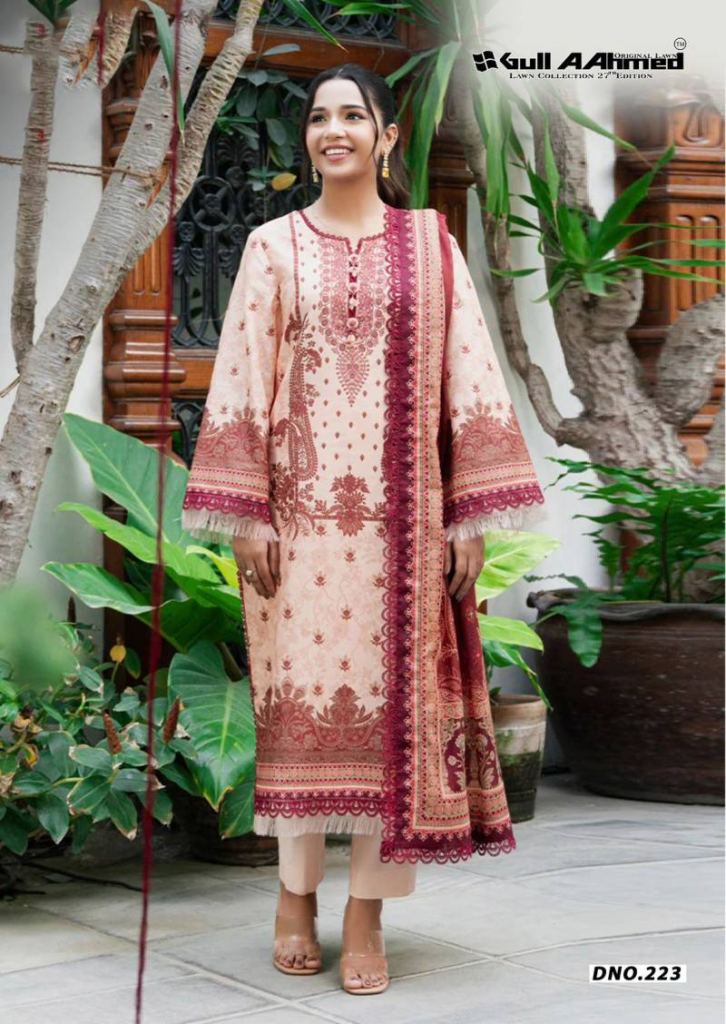 Gull A Ahmed Lawn Vol 27 Dress Material