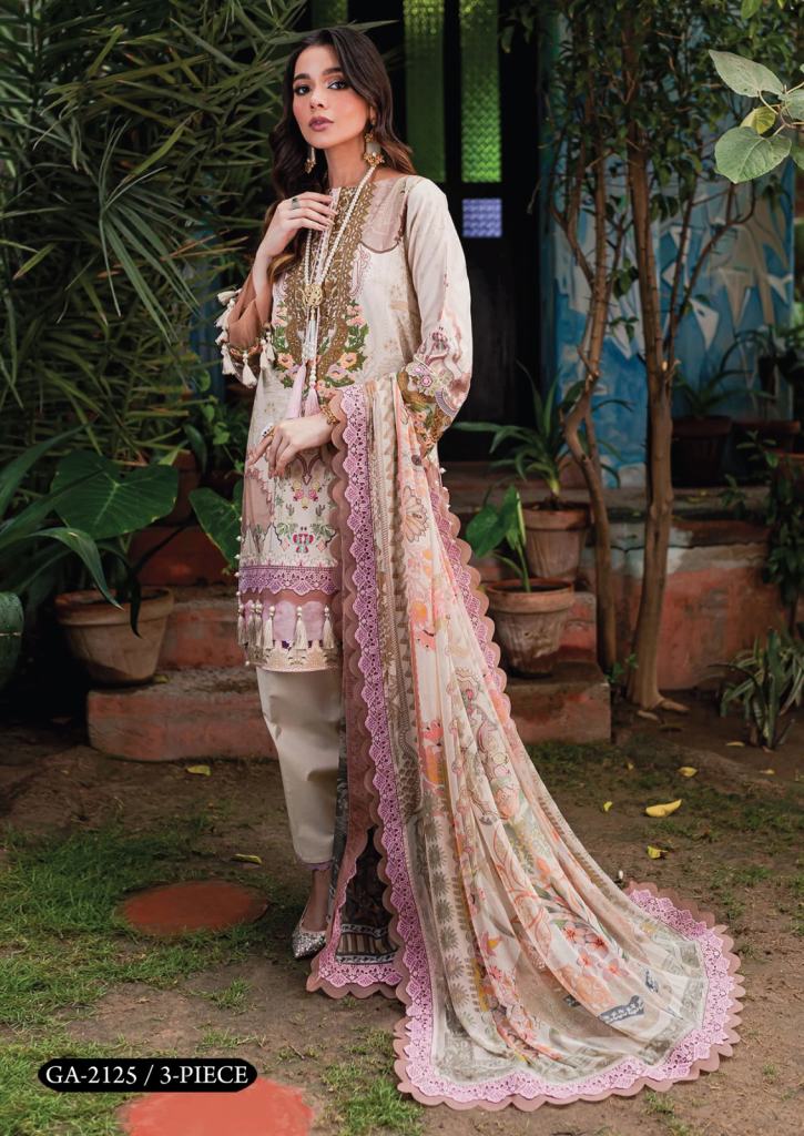 Gull A Ahmed Noorani Regular Wear Cotton Printed Dress Material Collection