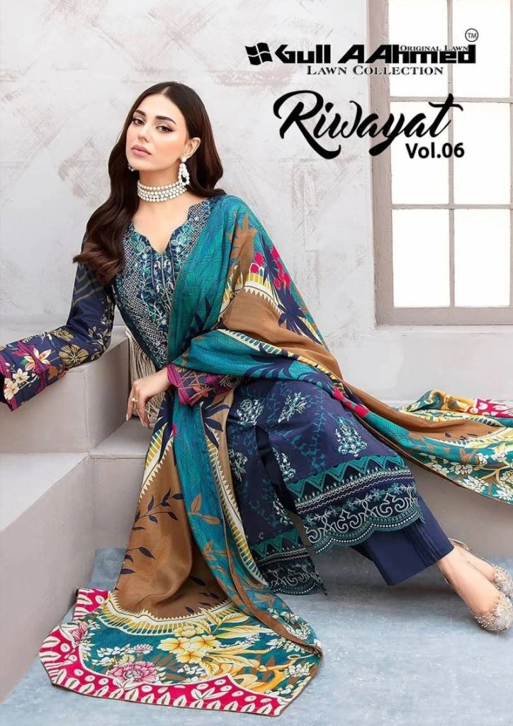Gull A Ahmed Riwayat Vol 6 Dress Material Collection