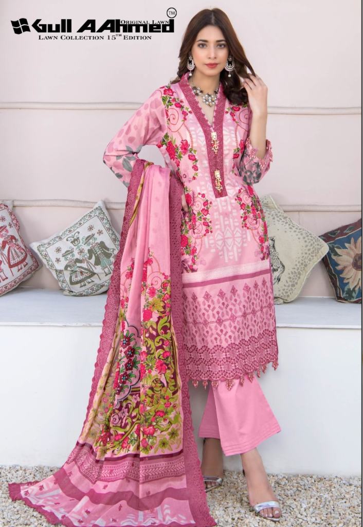Gull A Ahmed Vol 15 Casual Wear Karachi Cotton Dress Material Collection