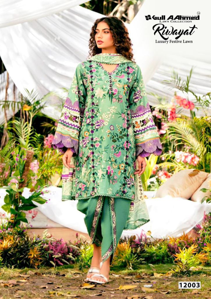 Gull Aahmed Riwayat Vol 12 Dress Material