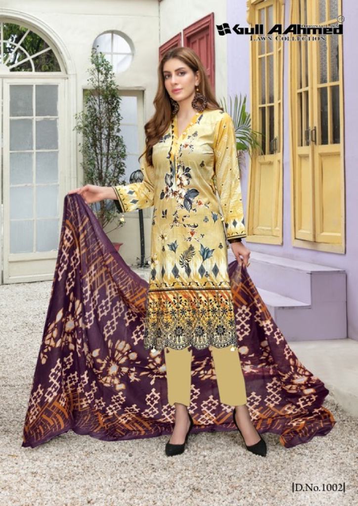 Gull Ahmed Oriana Vol 1 Exclusive Original Embroidery Lawn Dress Materials