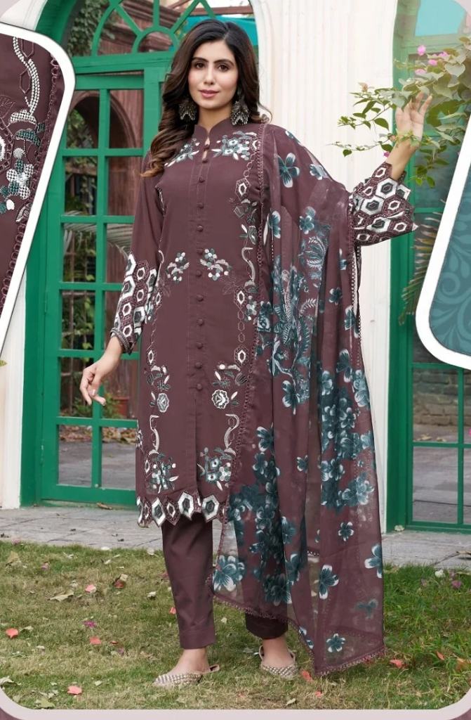 Gulnaz Gs 07 Georgette Pakistani Ready Made Suit