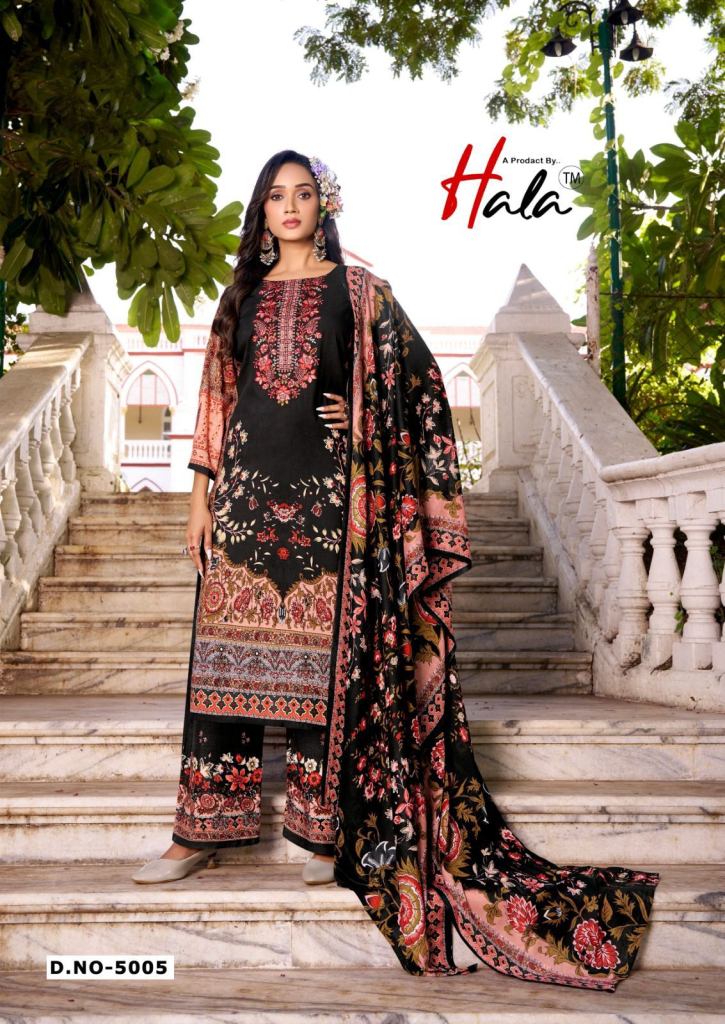 Hala Aayat Vol 5 Embroidered Dress Material