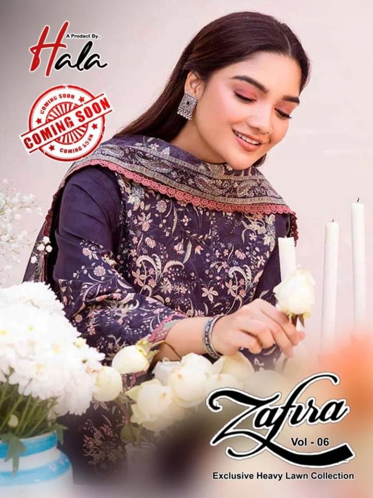 Hala Zafira Vol 6 Dress Material Collection