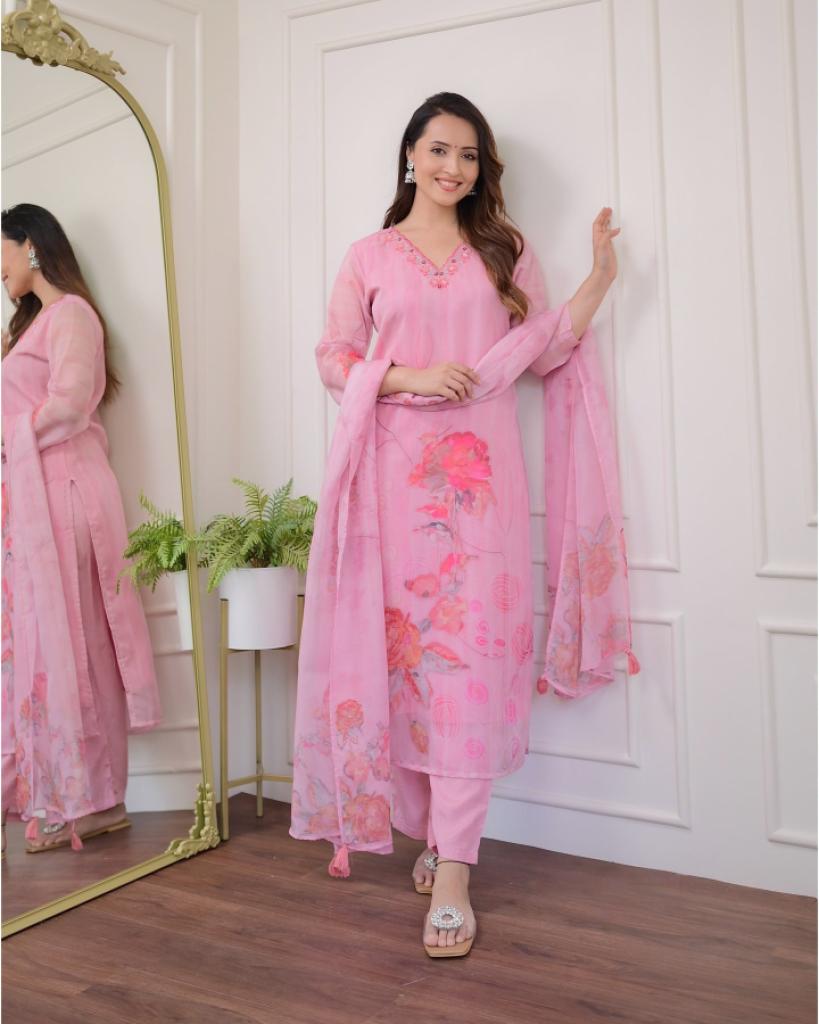 Harlin 1 Organza Fancy Kurti 
