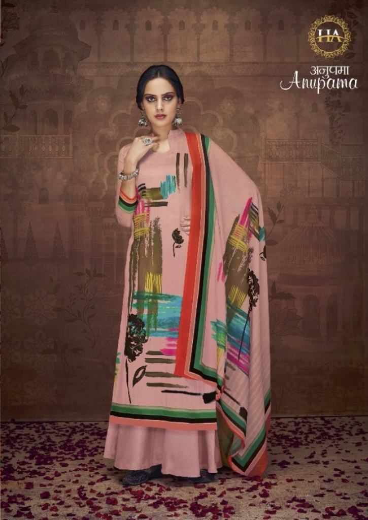 Harshit Anupama Jam Cotton Designer Dress Materials Catalog