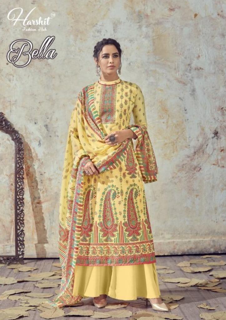 Harshit  presents Bella Cotton Digital Printed Designer Dress Material Collection