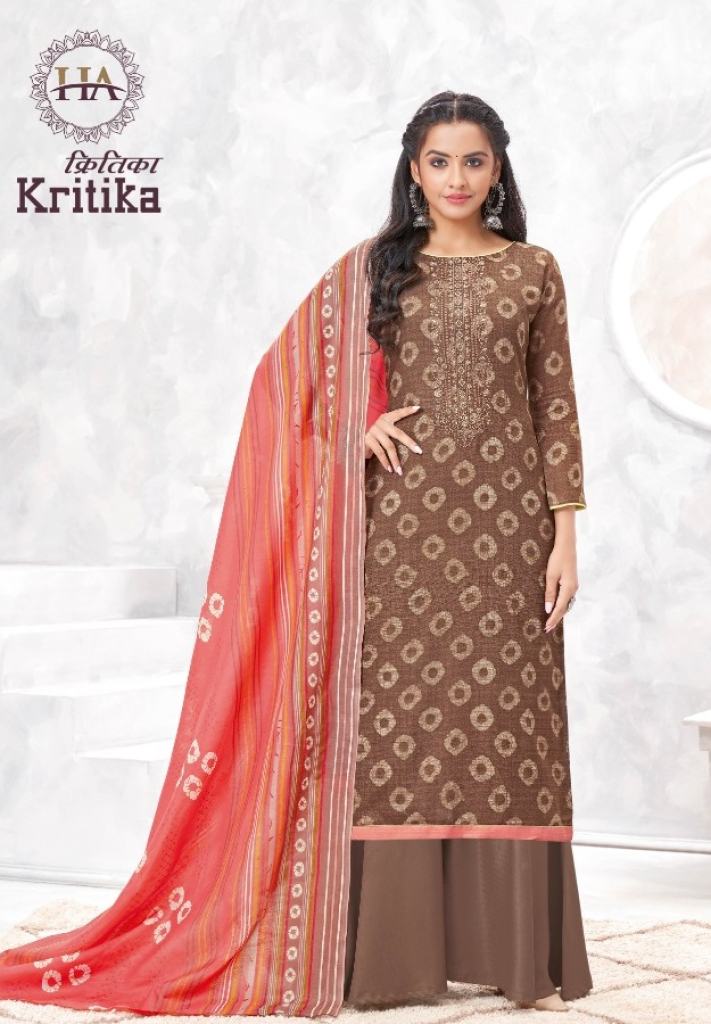 Harshit Kritika  Viscose Rayon with Thread Embroidery  Designer Dress Material Collection