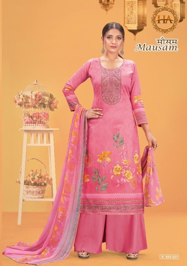 Harshit Mausam Catalog Casual Wear Jam Cotton Printed Women Dress Materials