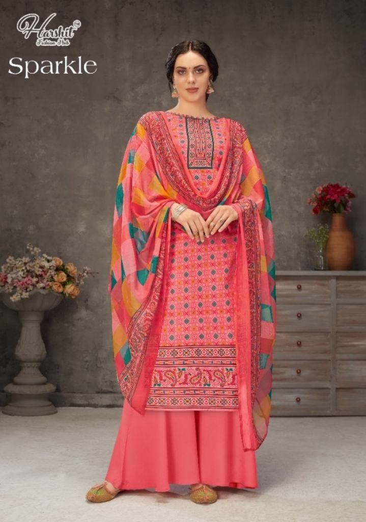 Harshit Sparkle Cotton Fancy Digital Printed Salwar Suits catalog 
