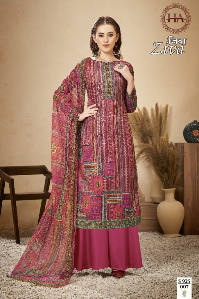 Harshit Ziva Catalog Casual Wear Jam Cotton Printed Ladies Dress Materials