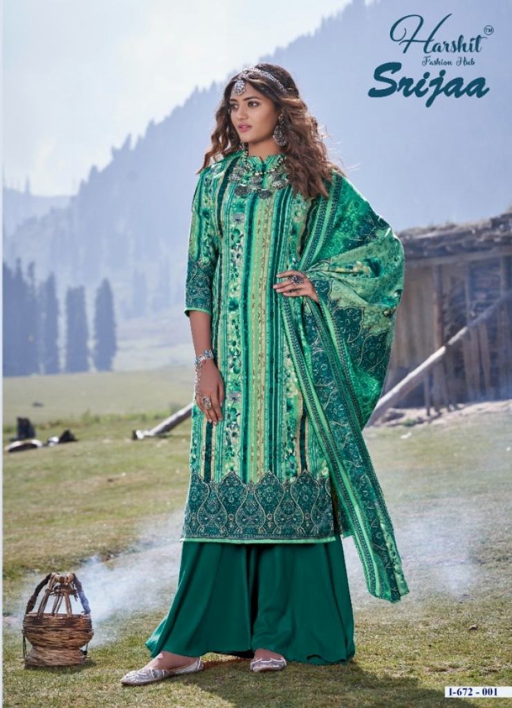 Harshit presents Srijaa Designer Dress Material