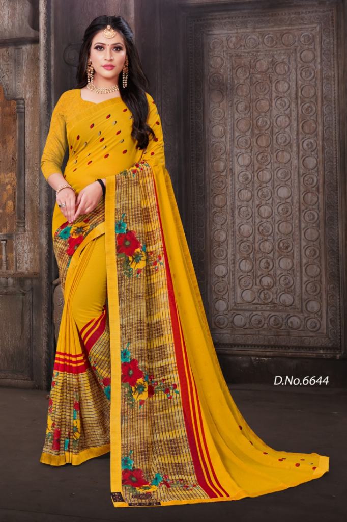 Haytee presents  Colors vol  48 Casual Wear Sarees Collection