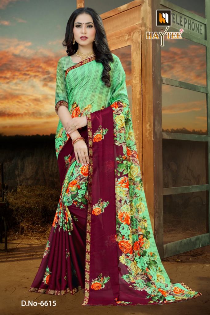 Haytee Presents Fuzzy  Vol 20 Casual  Printed Sarees Collection