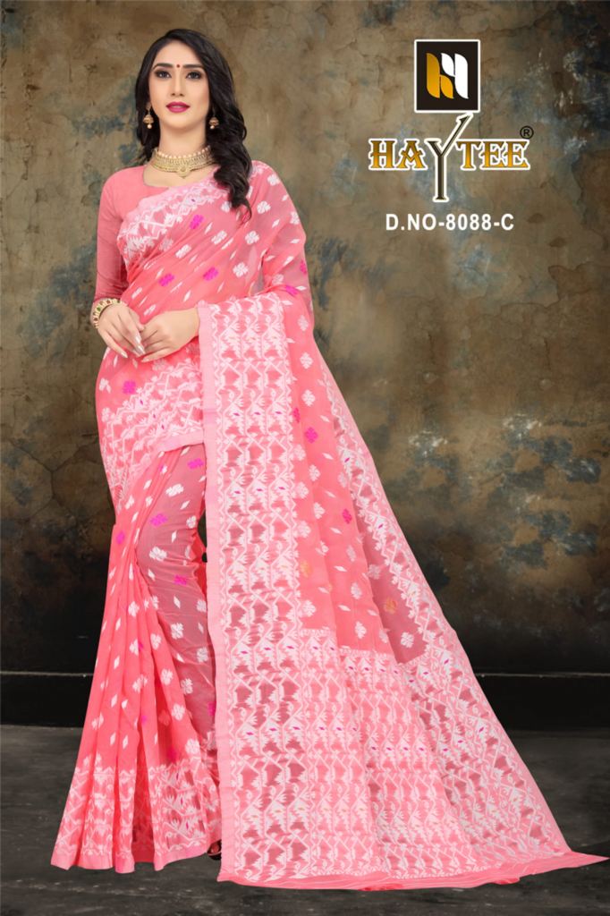 Haytee presents  Bomkai 8088  Saree Collection