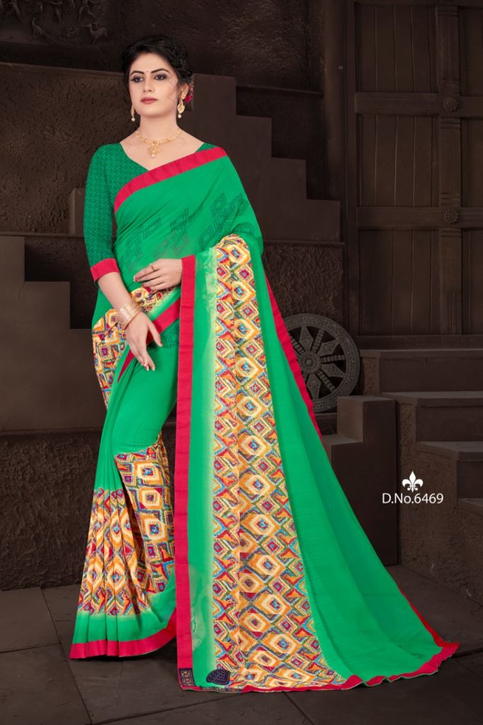 Haytee presents  Colors vol 47  Printed Sarees  Collection