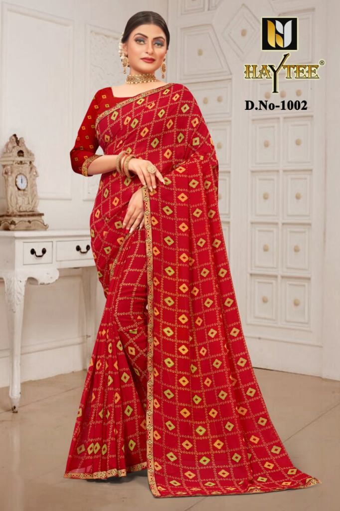 Haytee presents   Gmail vol  85 Printed Sarees  Collection