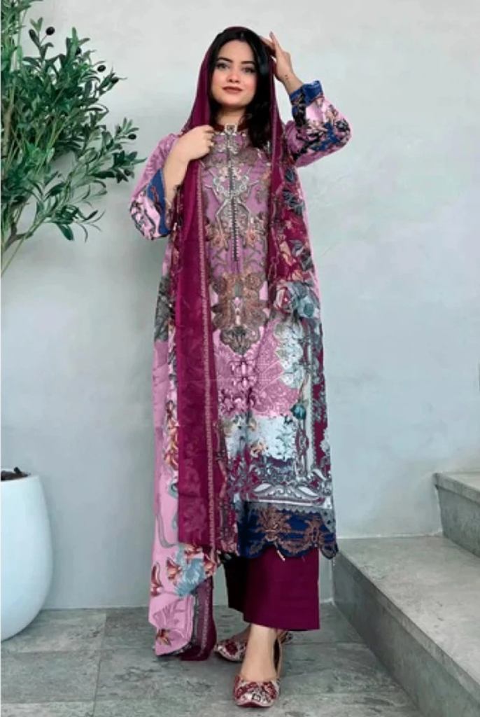 Hazzel 065 A To D Cotton Dupatta Pakistani Suits