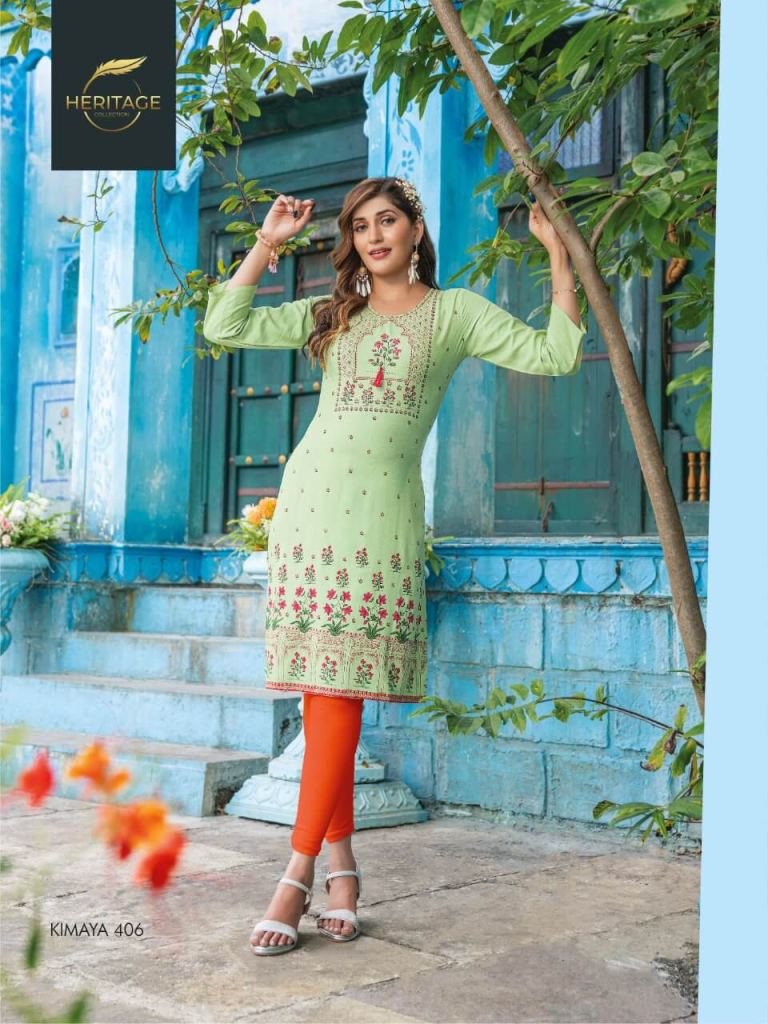 Heritage Kimaya  vol 4 Fancy Designer Kurti Collection