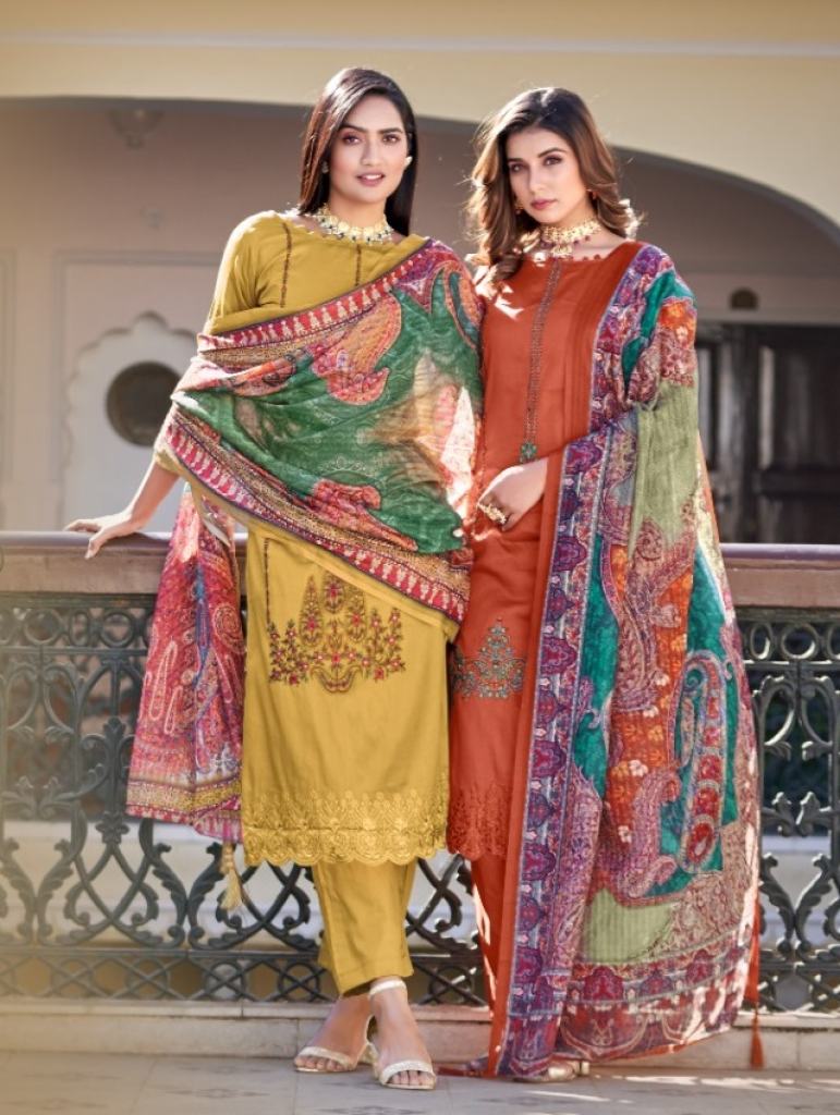 Hermitage Elahe Designer Dress Material Collection