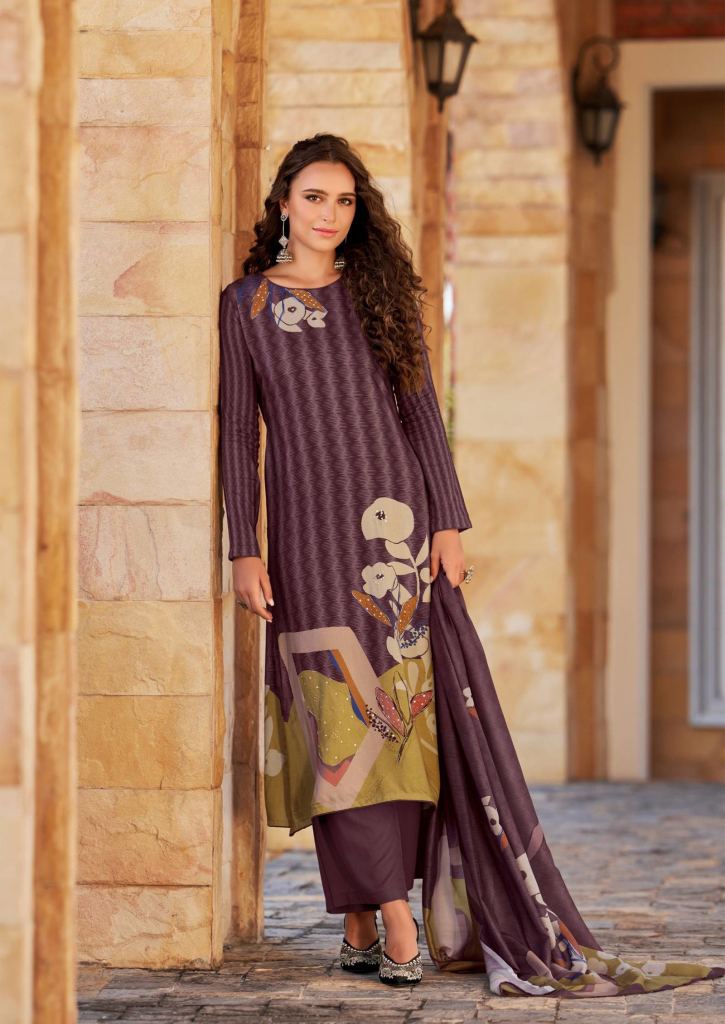 Hermitage Zara Handwork Digital Dress Material