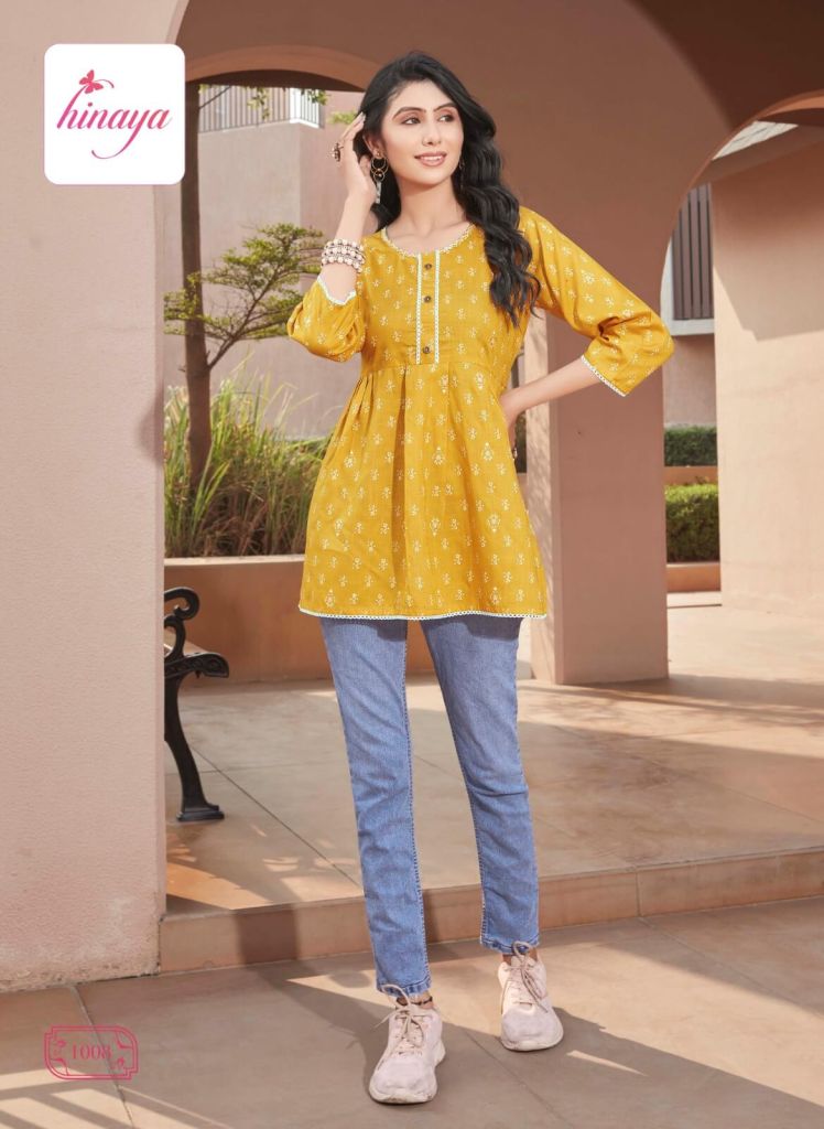 Hinaya Trendz Vol 30 Rayon Short Tops Casual Wear Collection