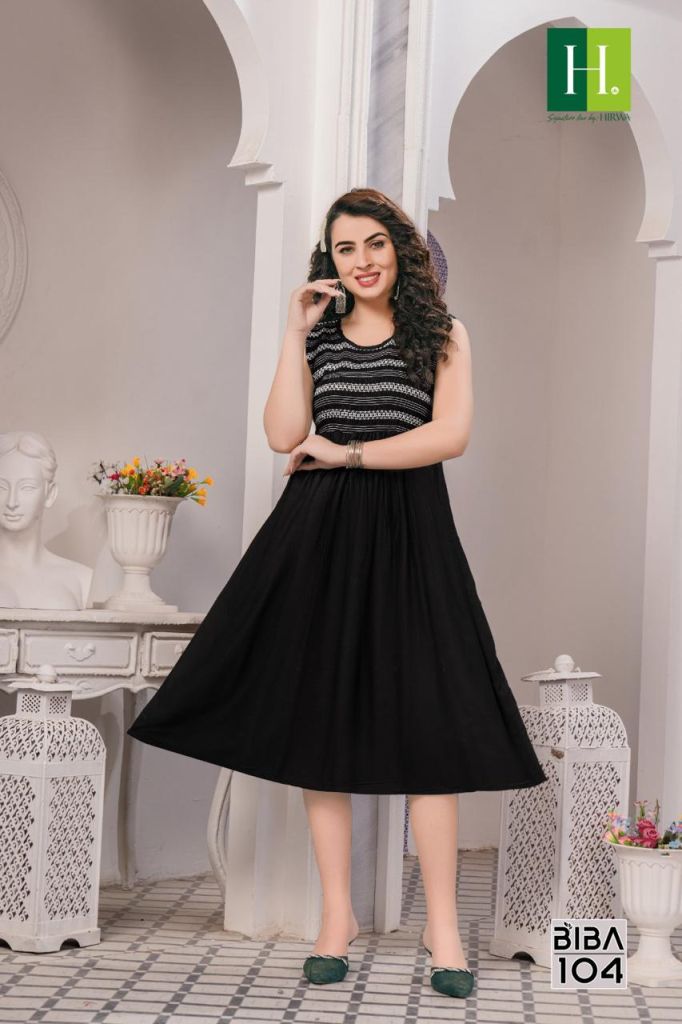 Buy BIBA Womens Black Asymmetric Cotton Dress | Shoppers Stop