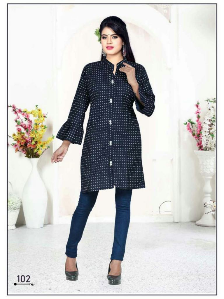 Denim kurtis wholesale sale