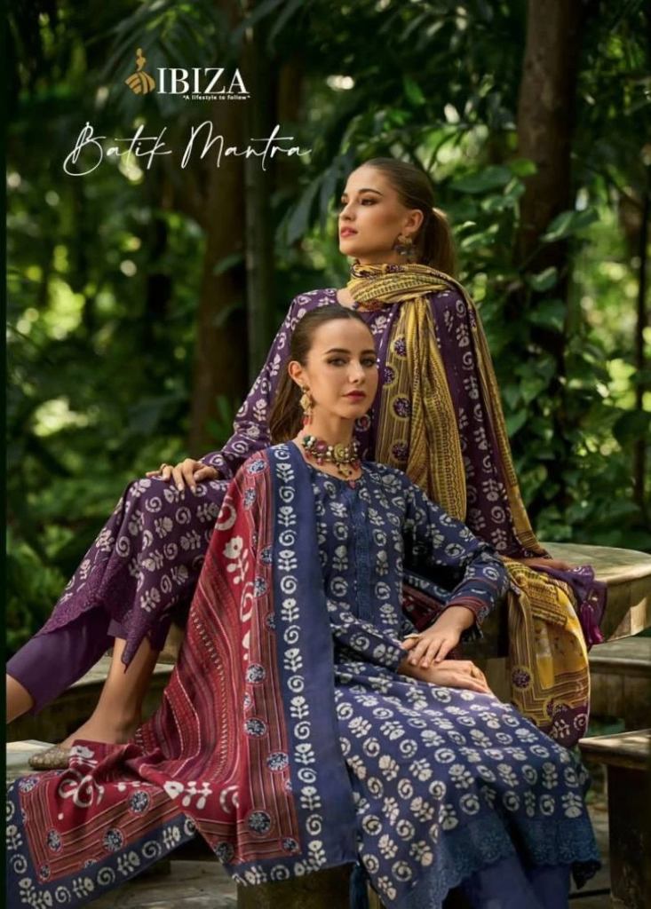 Ibiza Batik Mantra Viscose Muslin Salwar Kameez