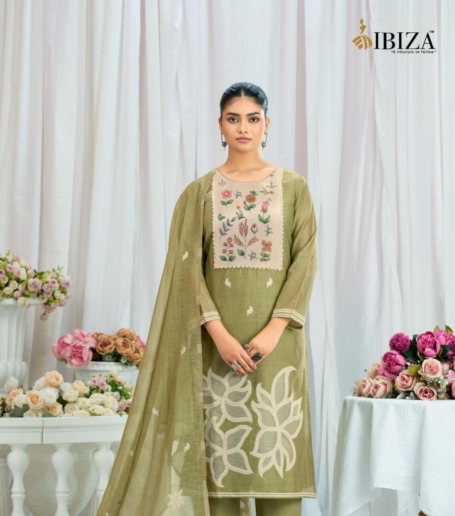 Ibiza Chilman Cotton Worked Salwar Kameez