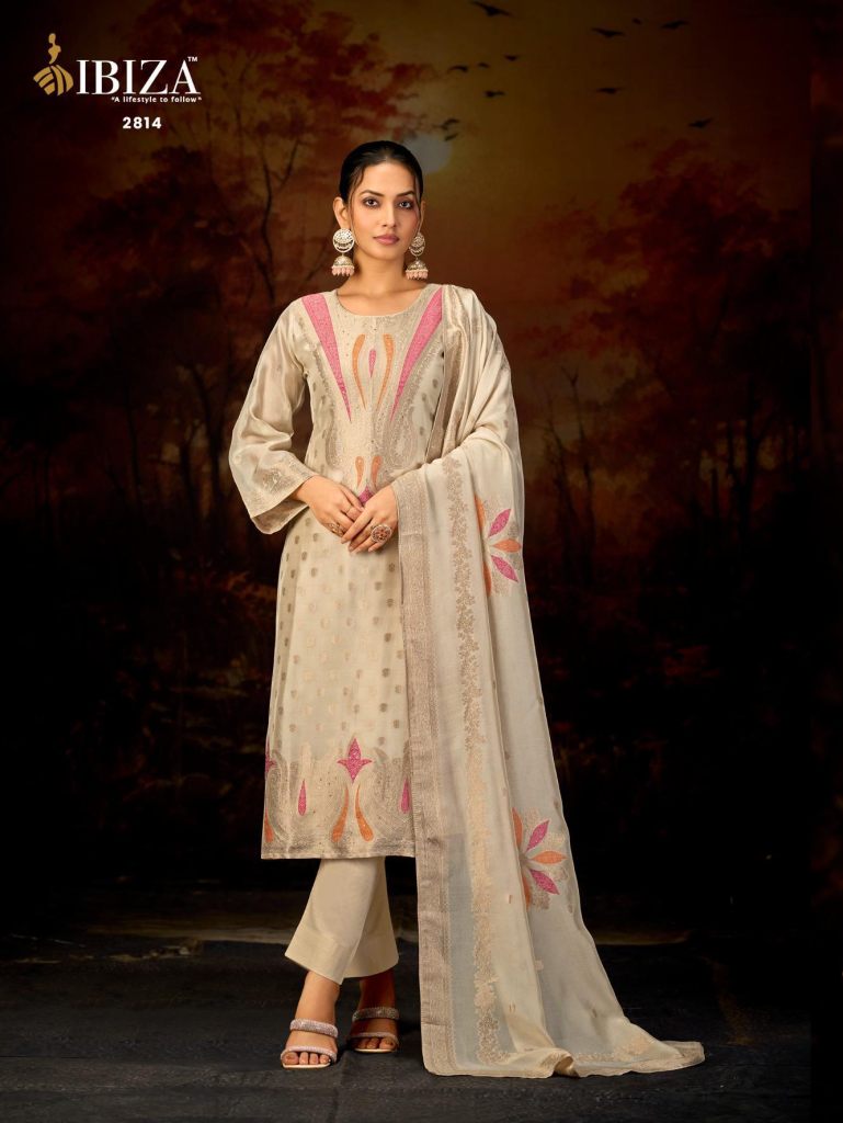 Ibiza Nazuk Jacquard With Work Salwar Kameez