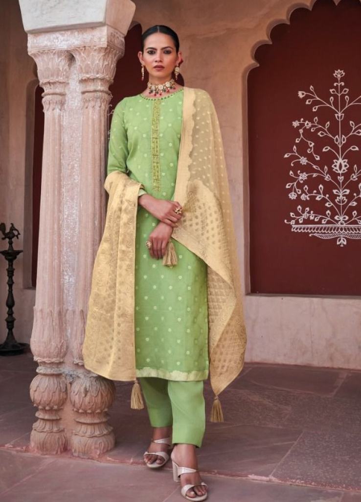 Ibiza Niloofar  Pure Silk With Embroidered Heavy Designer Salwar Suit 