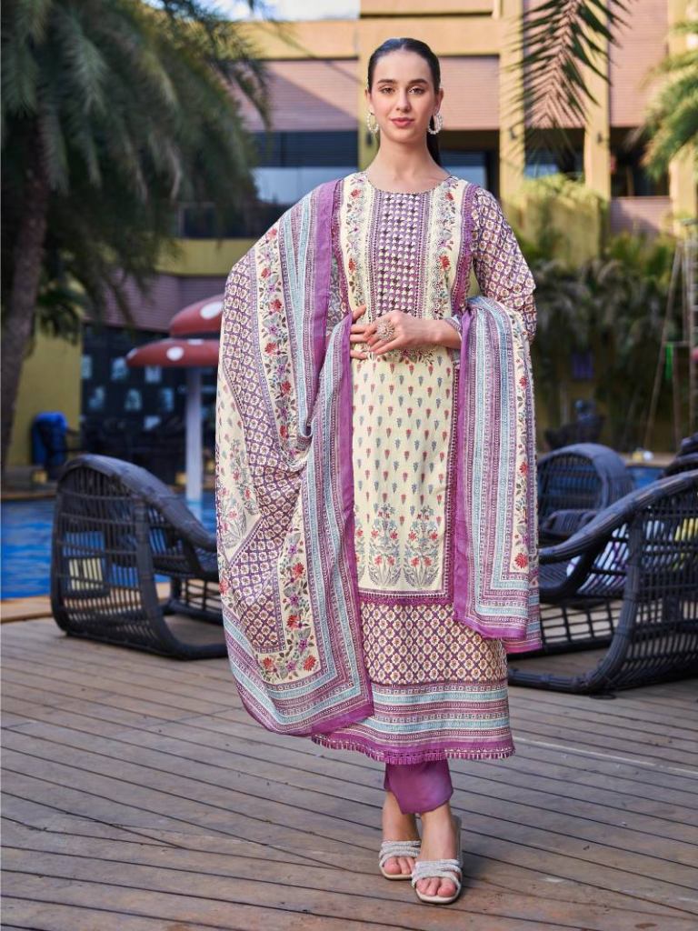 Ibiza Royal Orchid Printed Salwar Kameez