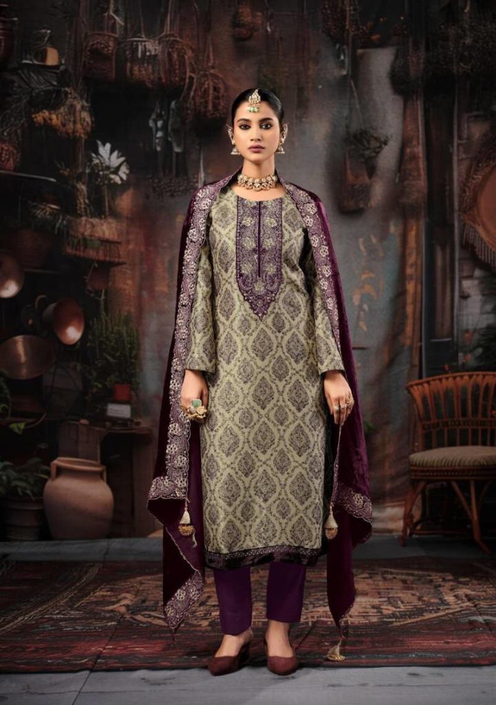 Ibiza Rukhsar Silk Printed Handwork Salwar Suit
