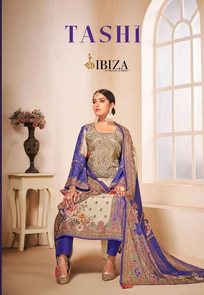 Ibiza Tashi Muslin Digital Printed Designer Salwar Suit