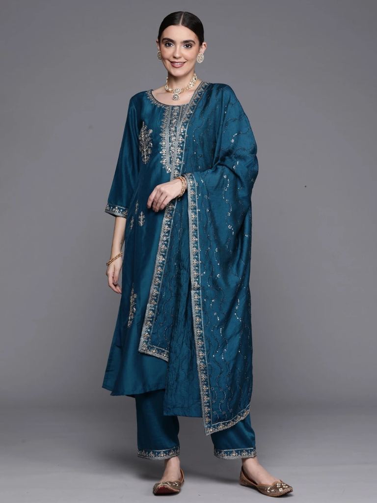 Indo Era 2379 Regular Wear Kurta Palazzo With Dupatta