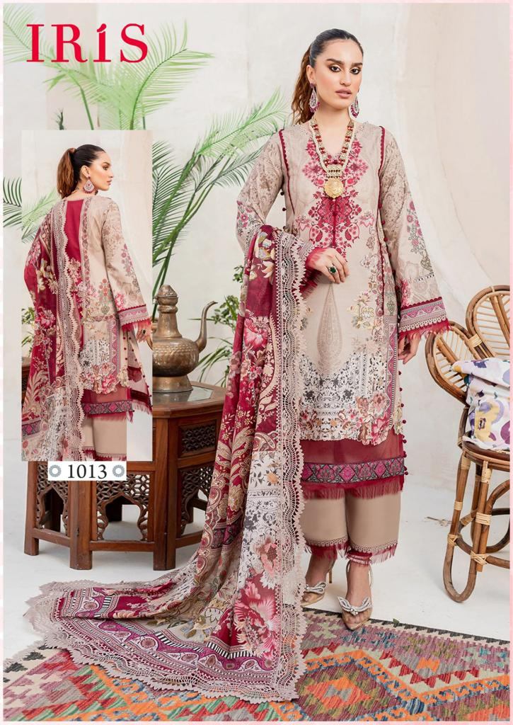  Iris Afsanah Luxury Heavy Cotton Collection Vol 2 Karachi Dress Materials