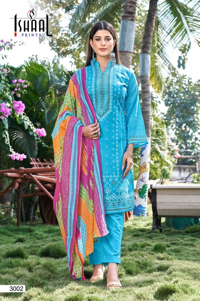 Ishaal Kayseriya Vol 3 Daily Wear Lawn Cotton Dress Material Collection