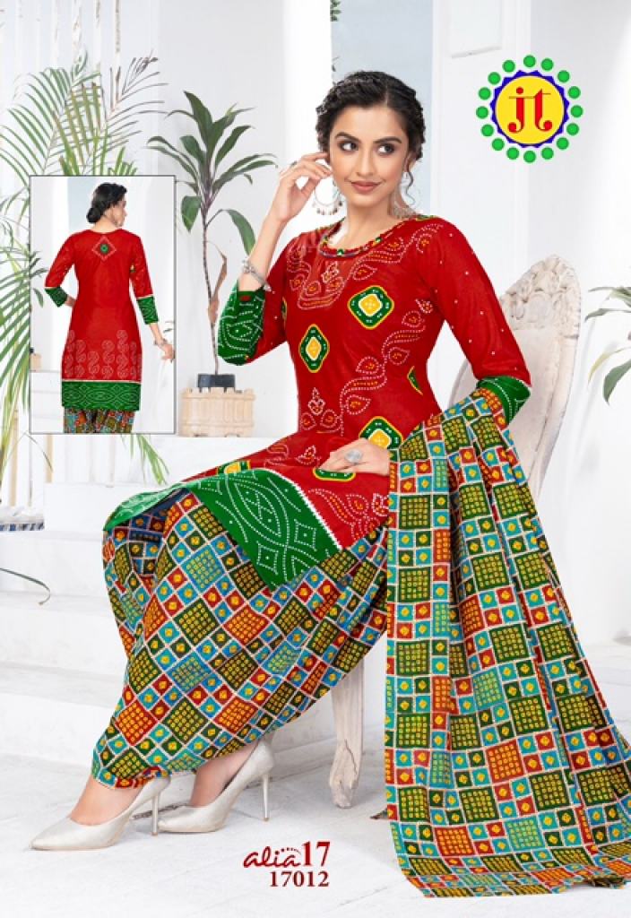 JT Alia  vol 17 Regular Wear Bandhani Printed Cotton  catalog